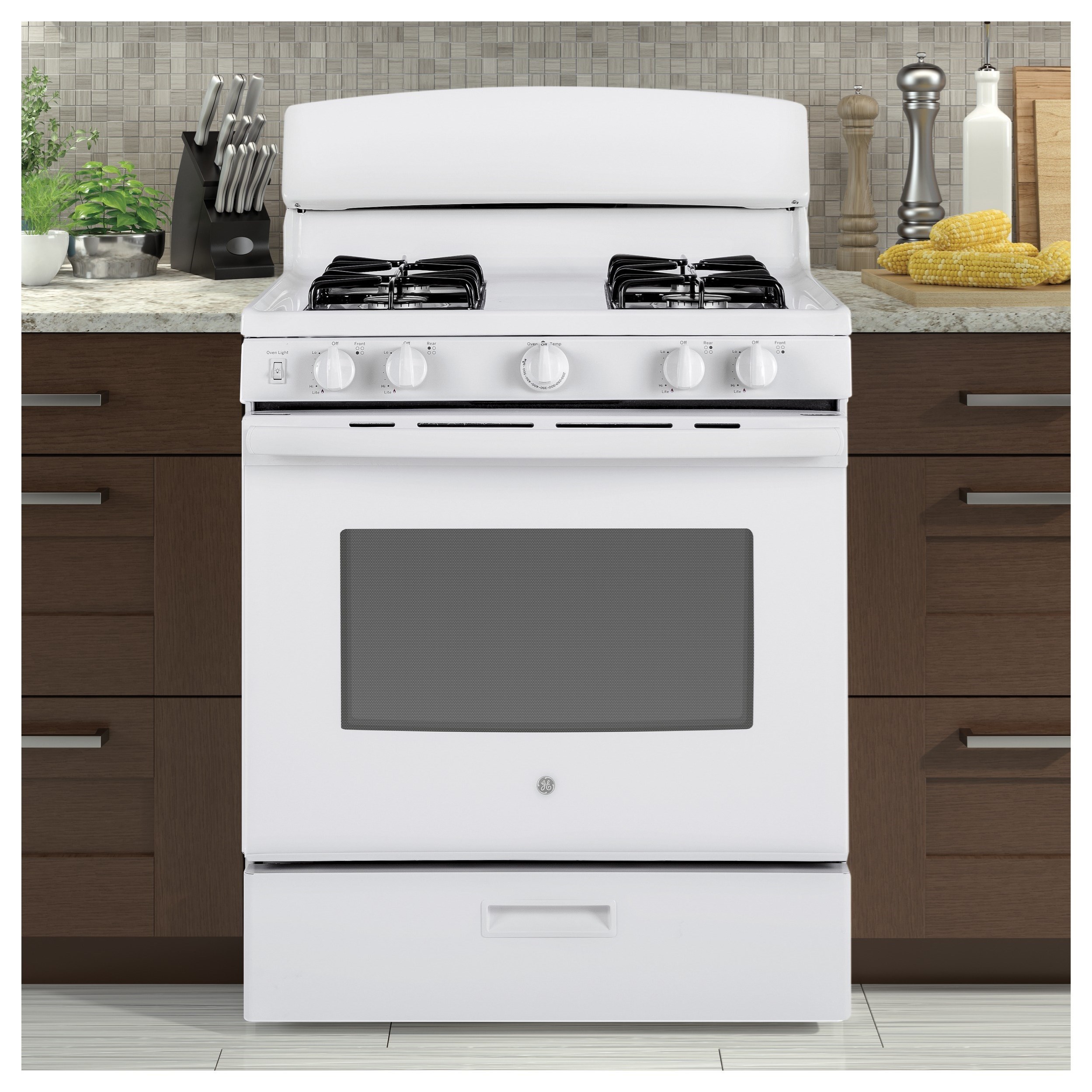 GE Appliances GE® 30" FreeStanding Gas Range Sheely's Furniture